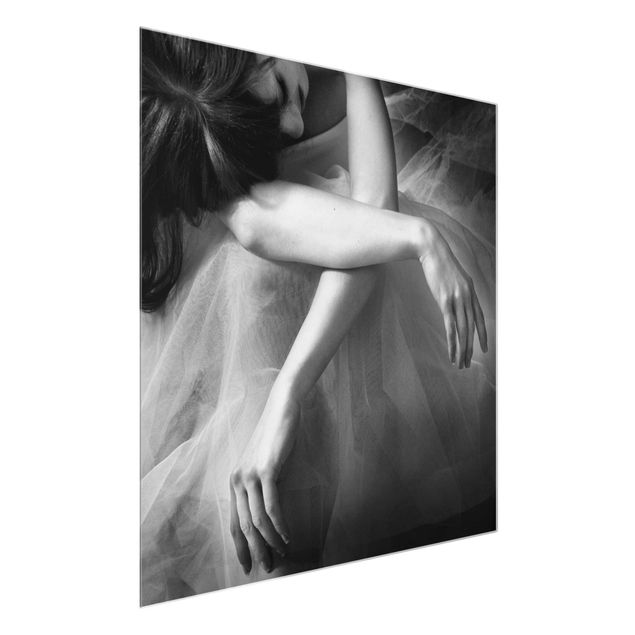 Bilder auf Glas Die Hände einer Ballerina