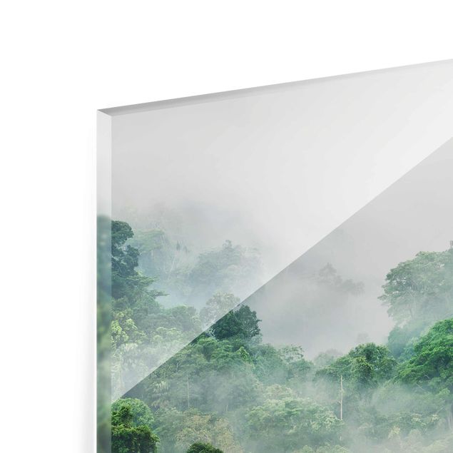Glasbild - Dschungel im Nebel - Querformat 2:3