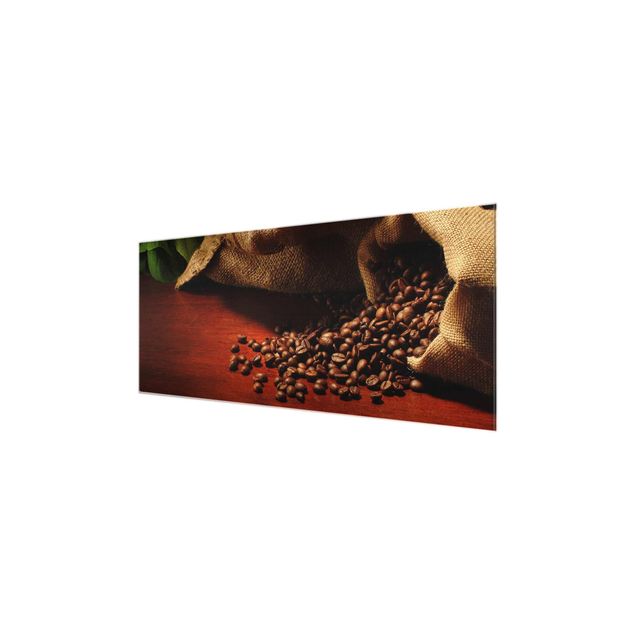 Glasbild - Dulcet Coffee - Panorama Quer