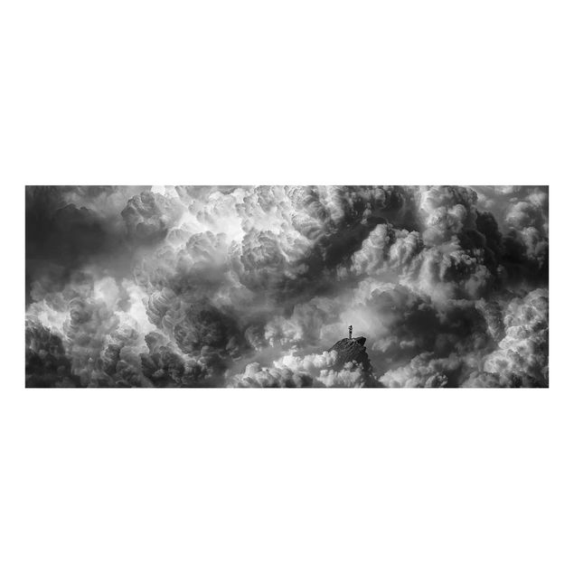 Glasbild - Ein Sturm zieht auf - Panorama