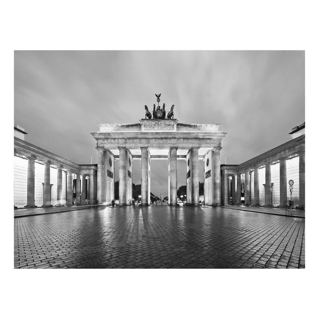 Glasbilder Erleuchtetes Brandenburger Tor II
