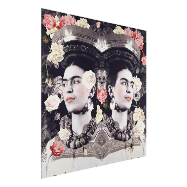 Wandbilder Frida Kahlo - Blumenflut