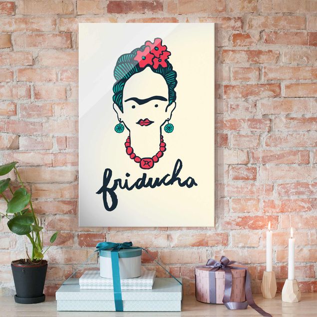 Glasbilder XXL Frida Kahlo - Friducha