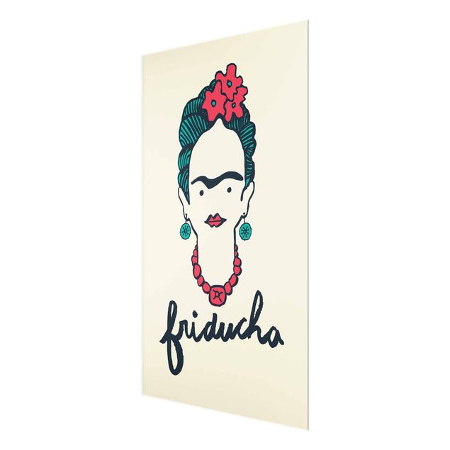 Glasbild - Frida Kahlo - Friducha - Hochformat 3:4