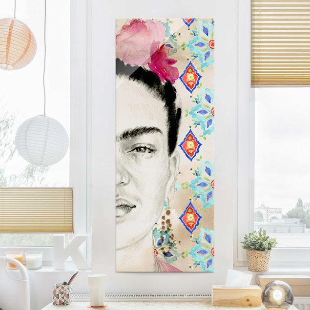 Bilder Frida mit rosa Blüten I
