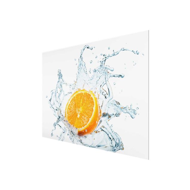 Glasbild Küche - Frische Orange - Quer 4:3