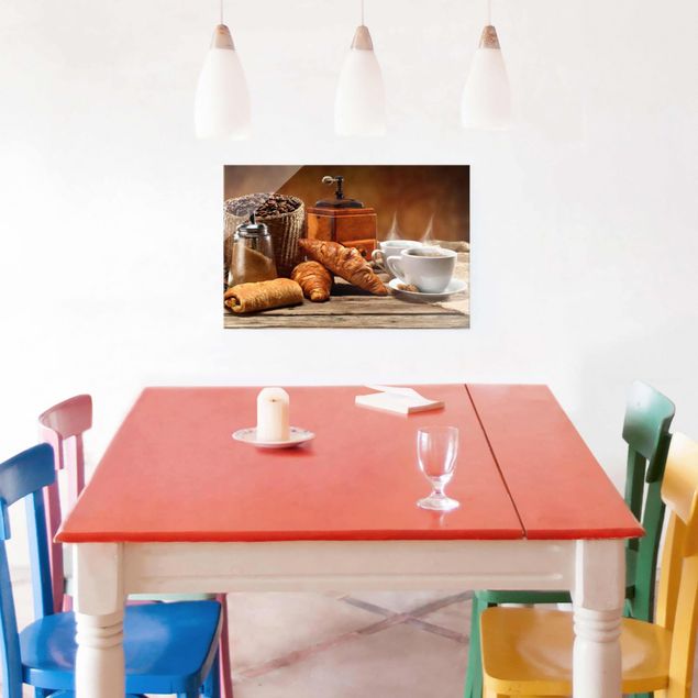 Bilder auf Glas Frühstückstisch