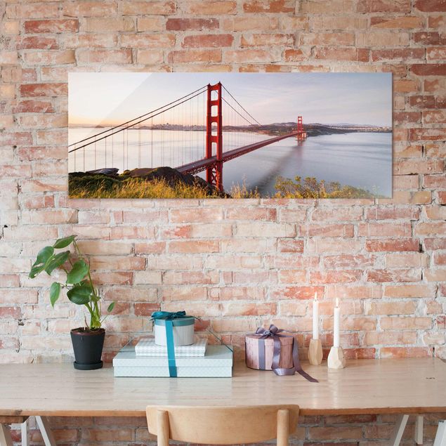 Glasbilder Städte Golden Gate Bridge in San Francisco