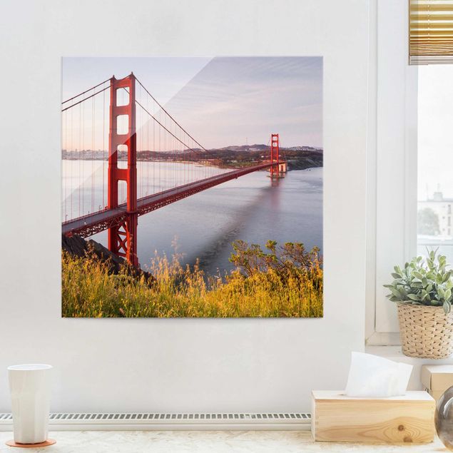XXL Glasbilder Golden Gate Bridge in San Francisco