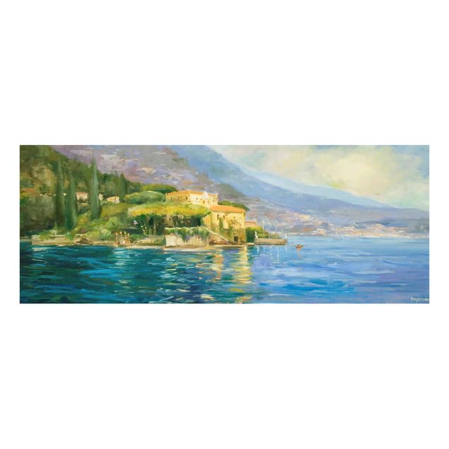 Glasbild - Italienische Landschaft - Meer - Panorama