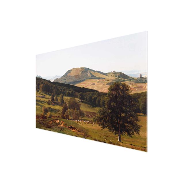Glasbild - Kunstdruck Albert Bierstadt - Berg und Tal - Quer 3:2