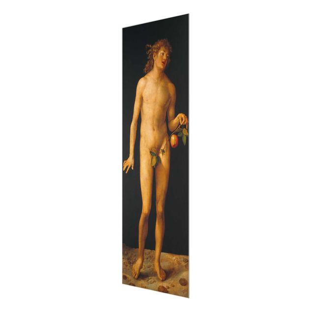 Glasbild - Kunstdruck Albrecht Dürer - Adam - Panorama Hoch
