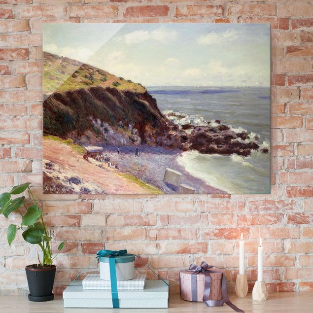 Glasbilder XXL Alfred Sisley - Lady's Cove - Langland Bay