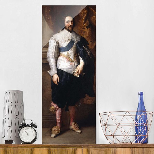 Glasbilder XXL Anthonis van Dyck - Charles, Marquis de Vieuville