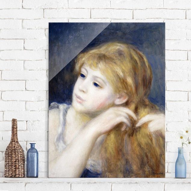 Impressionistische Bilder Auguste Renoir - Kopf eines Mädchens