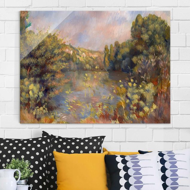 Impressionistische Gemälde Auguste Renoir - Landschaft mit See