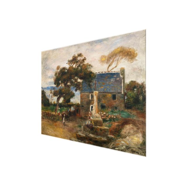 Glasbild - Kunstdruck Auguste Renoir - Treboul bei Douardenez, Bretagne - Impressionismus Quer 4:3