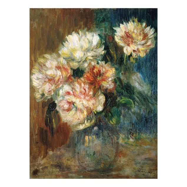Wandbilder Auguste Renoir - Vase Pfingstrosen