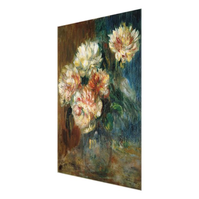 Bilder auf Glas Auguste Renoir - Vase Pfingstrosen