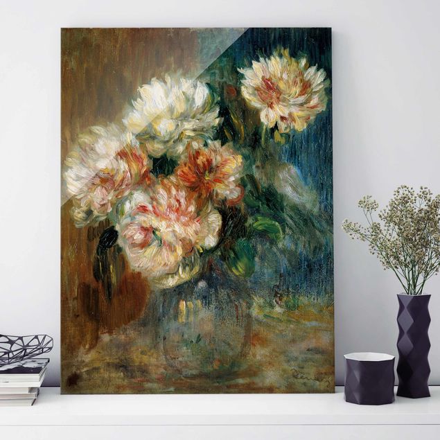 Impressionismus Bilder Auguste Renoir - Vase Pfingstrosen