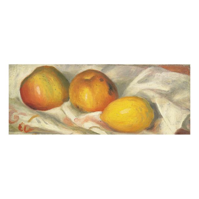 Glasbilder Auguste Renoir - Äpfel und Zitrone