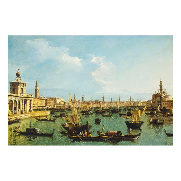 Glasbild - Kunstdruck Bernardo Bellotto - Bacino di San Marco, Venedig - Quer 3:2