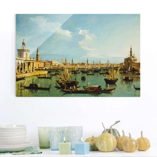XXL Glasbilder Bernardo Bellotto - Bacino di San Marco Venedig