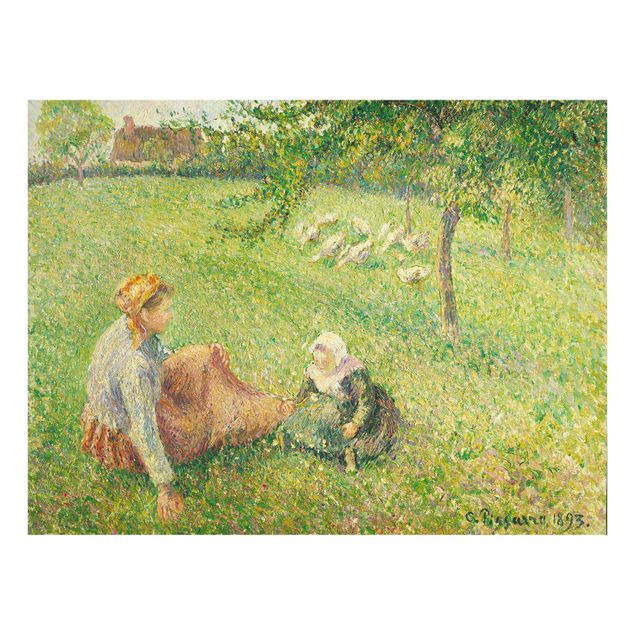 Glasbilder Camille Pissarro - Gänsehirtin