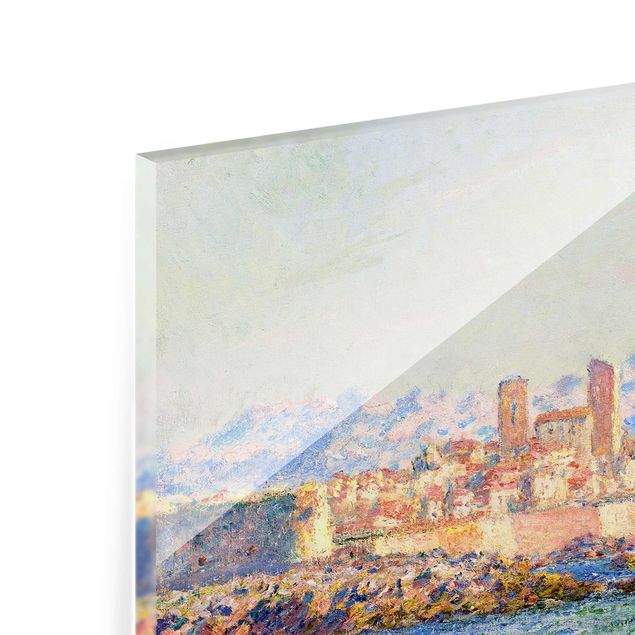 Glasbild - Kunstdruck Claude Monet - Antibes, Le Fort - Impressionismus Quer 4:3
