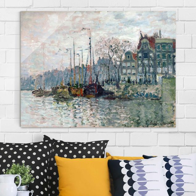 XXL Glasbilder Claude Monet - Kromme Waal Amsterdam