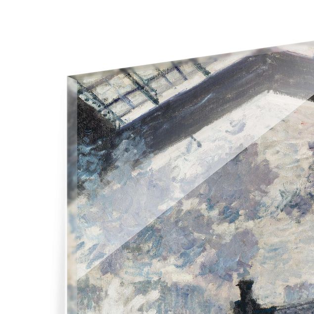 Glasbild - Kunstdruck Claude Monet - Der Gare Saint Lazare - Impressionismus Quer 4:3