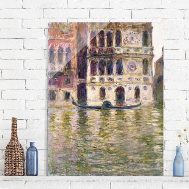Glas Wandbilder XXL Claude Monet - Palazzo Dario