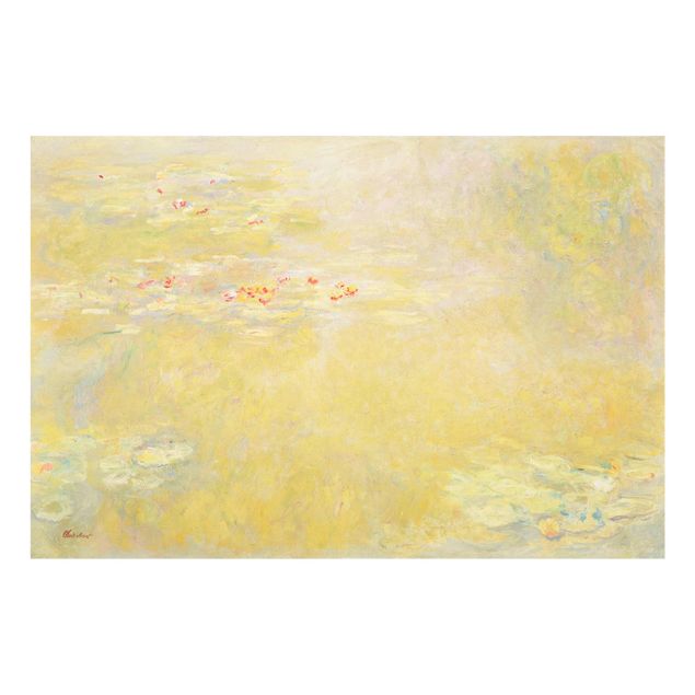 Glas Wandbilder Claude Monet - Seerosenteich