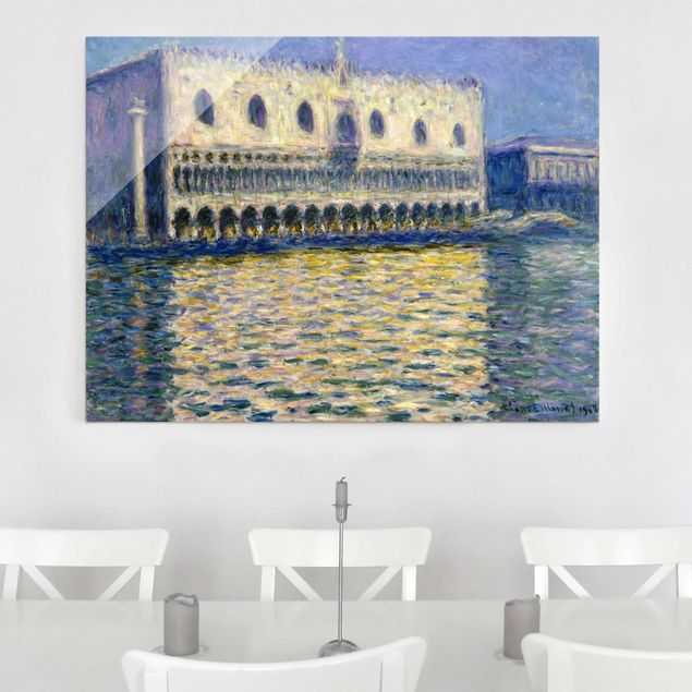 Glasbild Skyline Claude Monet - Dogenpalast