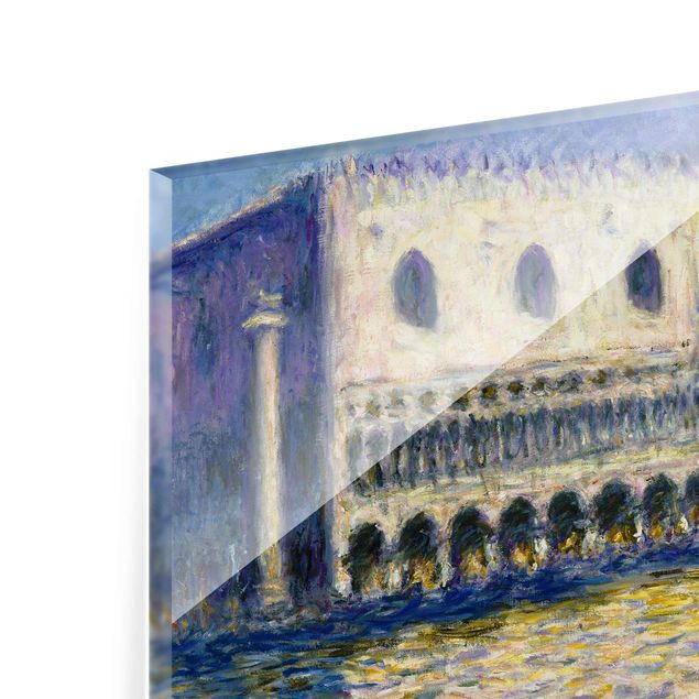 Glasbild - Kunstdruck Claude Monet - Dogenpalast - Impressionismus Quer 4:3