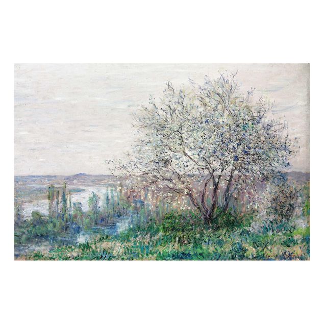 Glas Wandbilder Claude Monet - Frühlingsstimmung