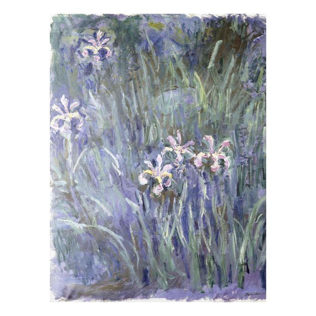 Bilder auf Glas Claude Monet - Schwertlilien