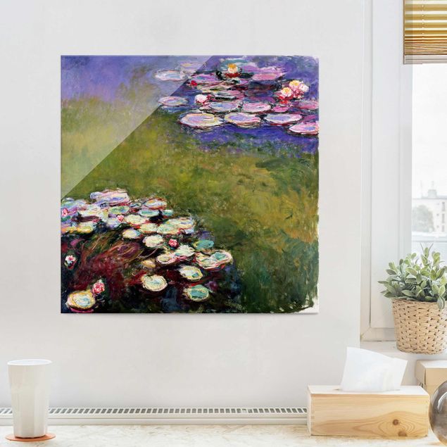 Glasbilder Natur Claude Monet - Seerosen