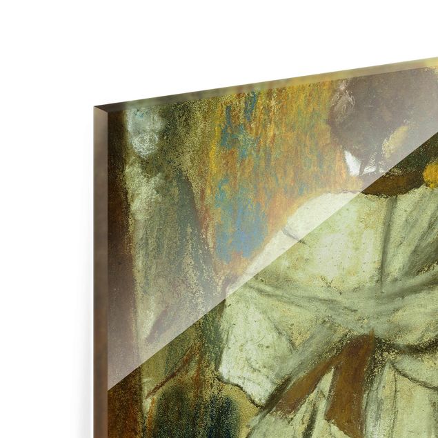 Glasbild - Kunstdruck Edgar Degas - Bei der Modistin - Impressionismus Quer 3:2