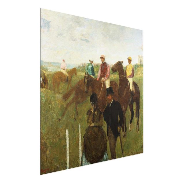 Bilder Edgar Degas - Jockeys auf Rennbahn