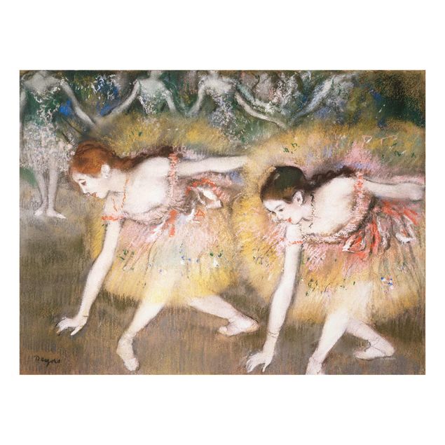Glasbilder Edgar Degas - Verbeugende Ballerinen