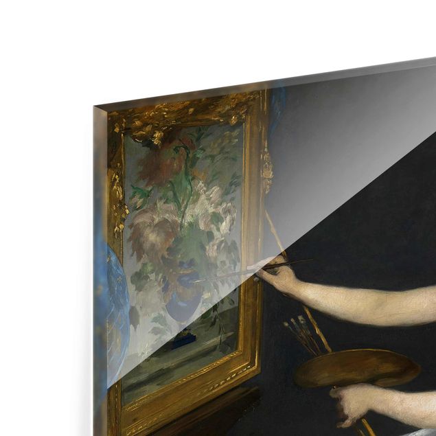 Glasbild - Kunstdruck Edouard Manet - Eva Gonzalès - Hoch 3:4