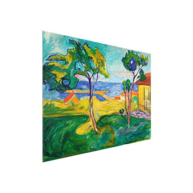 Glasbilder Strand Edvard Munch - Der Garten