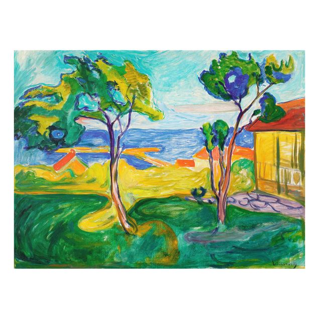 Glasbilder Natur Edvard Munch - Der Garten