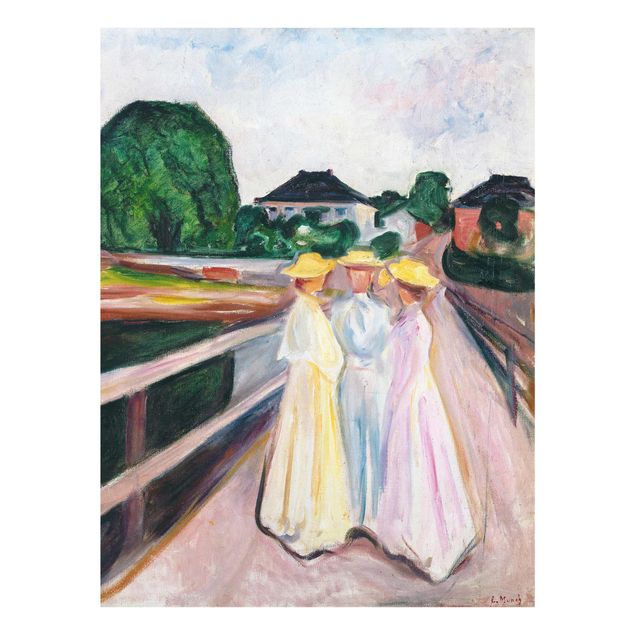 schöne Bilder Edvard Munch - Drei Mädchen
