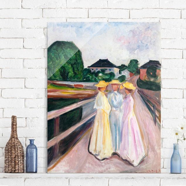 Expressionistische Gemälde Edvard Munch - Drei Mädchen
