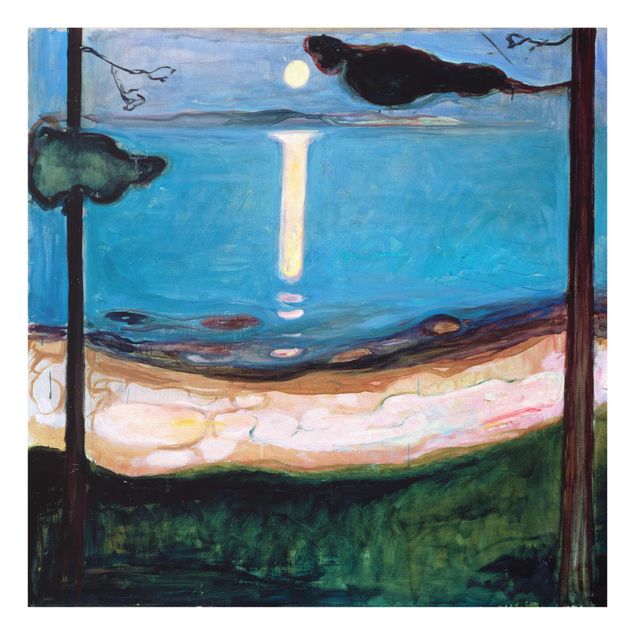 Munch Gemälde Edvard Munch - Mondnacht