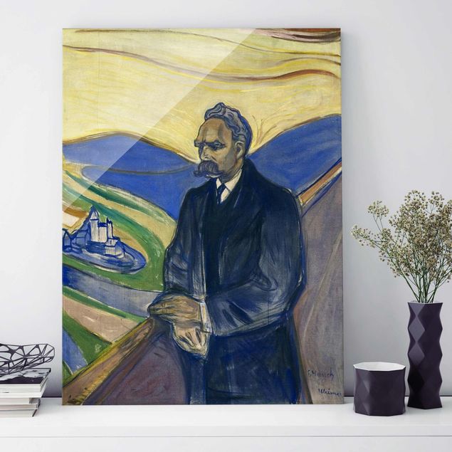 Expressionismus Bilder Edvard Munch - Porträt Nietzsche