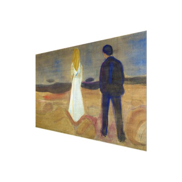 Glasbilder Edvard Munch - Zwei Menschen