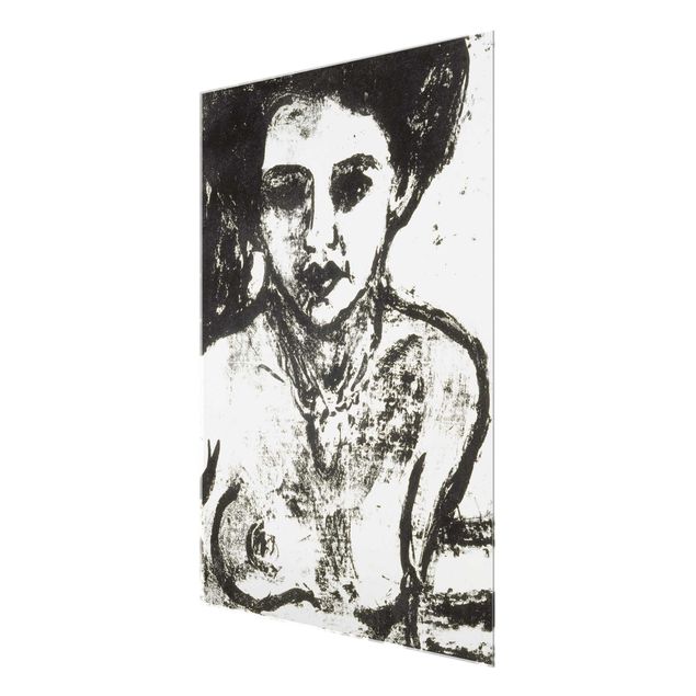 Glasbild - Kunstdruck Ernst Ludwig Kirchner - Artistenkind - Hoch 3:4